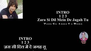 Zara Si Dil Me De Jagah Tu KARAOKE🎤Original Quality With हिंदी/Eng Lyrics @gopibabygupta