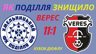 ЯК "ПОДІЛЛЯ" ЗНИЩИЛО "ВЕРЕС" / КУБОК ДЮФЛУ  U-17/19