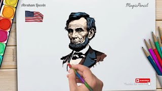 How draw Abraham Lincoln