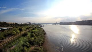 東湖大橋 Dongho Bridge over Hangang to south part stair 동호대교