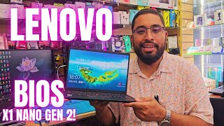 Lenovo X1 Nano Gen 2: How to Enter BIOS and Enable USB Boot for Windows Installation