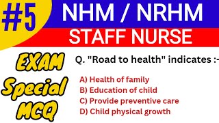 NHM / NRHM Staff Nurse | Multiple Choice Questions | MCQ Series - 5 |