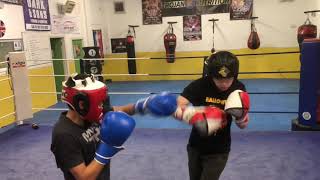 Tin sparring at skeemers gym 6th November 2018