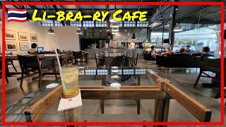 🇹🇭 I went to Li-bra-ry Cafe! hidden in the former warehouse ☕️