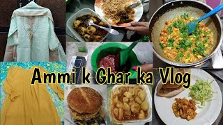 Ammi k ghar se vlog | Easy and Tasty Chicken Chaap Recipe | My Sister Formal Dresses