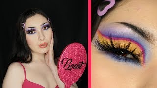 Colorful Eye using New ABH Alyssa Edwards Palette | Makeup Tutorial