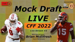 College Fantasy Football 2022 Mock Draft Live-Stream #3 w/ Brian McElfresh from CFB Dynasty