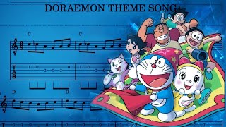 DORAEMON THEME SONG | Best Guitar Tabs With Chords #guitartutorial