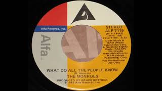 1982 - The Monroes - What Do All The People Know(Stereo)