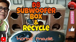 (Part 1)Home made Speaker box||Subwoofer box D8||How to Do it yourself||How to make speaker box