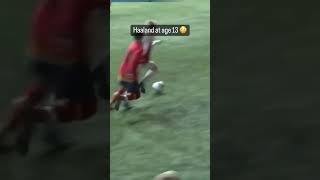 Erling Haaland As A Kid Playing Football 🤯 #shorts