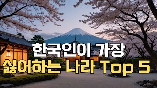 한국인이 가장 싫어하는 나라 Top 5