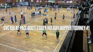 SVC 15U 1st Volleyball Tourney @ Pace Bootlegger Holiday Hopper Rochester NY Main St Armory 12/17/23