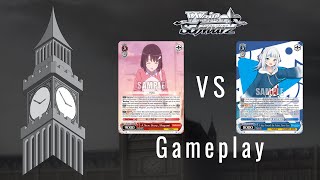 Saekano Fine Deck (Bar/Salvage) vs. Hololive AI (Choice/Pants) | Gameplay | Weiss Schwarz