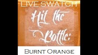 Hit the Bottle Burnt Orange Stamping Polish Live Swatch