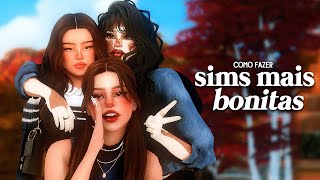 como fazer sims mais bonitos 🎀 l the sims 4 conteúdos personalizados