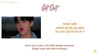 N.CUS - GET OUT [Super Easy Romanized Lyrics | Sub Indo]