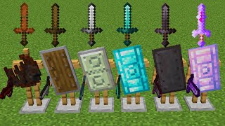 Which shield is better in Minecraft experiment?