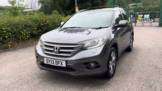 2013 Honda CRV 2.2 I-DTEC EX 4WD Grey - SAT NAV - PAN ROOF - LEATHER - XENONS - TOW BAR - ROOF RAILS