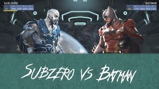 Injustice 2 Subzero vs batman (HARD)