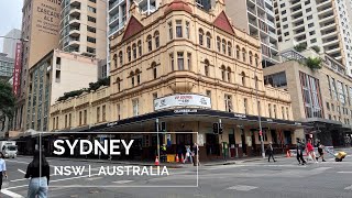 SYDNEY CBD Australia - 4K (2021) | NSW - Sydney Walking Tour Video - Unpleasant Weather!! Ep 4.