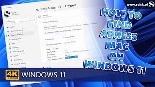 How to find adress MAC on Windows 11.