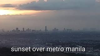 sunset over metro manila 1/25/2021.