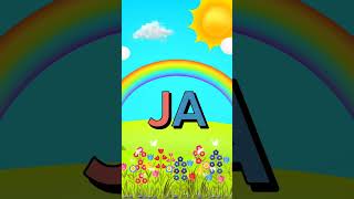 JA JE JI JO JU| Família silábica do J #shorts #alphabet #familiasilabica