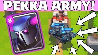 Clash Royale PEKKA and Valkyrie combo is so dangerous!