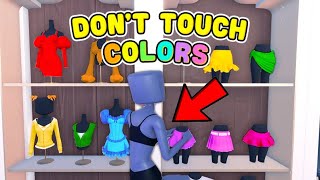 DON'T TOUCH ANY COLOR In Dress To Impress CHALLENGE! DTI on ROBLOX PRO Challenge