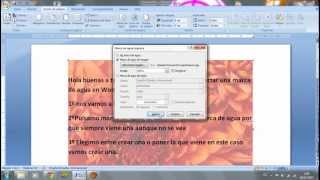 Hacer marca de agua en Word 2007
