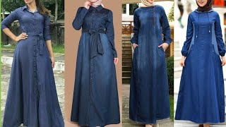 most beautiful denim abaya collection /winter special denim abaya designs 2022/2023