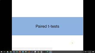 Lecture 6.4: Paired t-tests