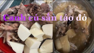 Yam Bean  Soup(canh củ sắn ) Món canh người hoa 豆薯(canh củ đậu )