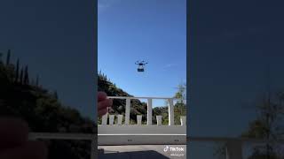 Kio Cyr receives package from Amazon helicopter #shorts