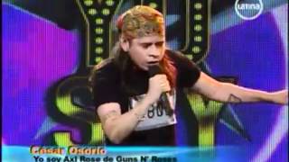 Yo Soy (2da Temporada) - Casting Axl Rose (Cesar Osorio)