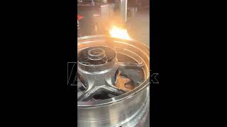 Buyer video show from Australia: acctek laser cleaner machine 1000w cleaning car wheel hubs with oil