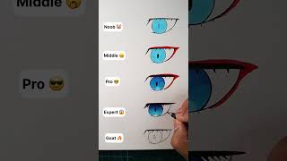 How to Draw Anime Eye #shorts