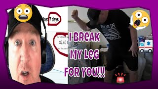 Viral Video - I Break My Leg On Camera - Caught in 4K