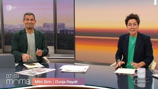 Mitri Sirin & Dunja Hayali - Zickenkrieg vor laufender Kamera - sehr vorbildlich ZDF MOMA,16.10.2024