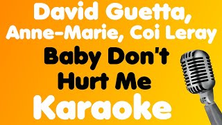 David Guetta, Anne-Marie, Coi Leray • Baby Don't Hurt Me • Karaoke