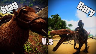 Female Stag VS Baryonyx-ARK: The Survival Of The Fittest