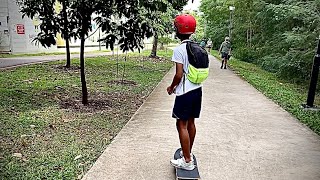 (Timelapse) 13 y/o Skater Cruising On His Newly Purchased Landyachtz Cruiser Board #shorts