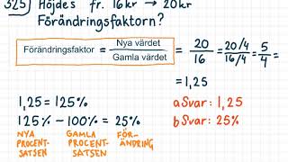 CordaNova 4 kap.3 Nya värdet, gamla värdet och förändringsfaktor