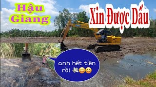 xe cuốc miền tây_máy đào kato hoàn thành trong 16 ngày lao lực với đất anh thầy giáo 😃😃