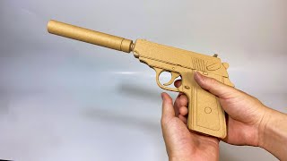 アーニャのためにダンボールで音の出ないピストルをつくる｜How To Make Cardboard Pistol for Anya