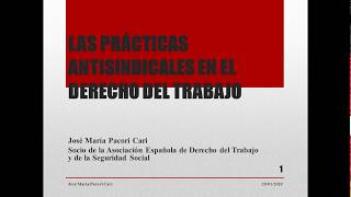 PRÁCTICAS ANTISINDICALES EN EL DERECHO DEL TRABAJO - AUTOR JOSÉ MARÍA PACORI CARI