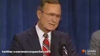 COMPLETO George H. W. Bush's faz discurso da vitória - 1988