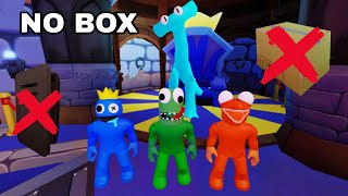 Playing As Blue Vs Green Vs Orenge In Rainbow Friends Chapter 2 No Box Challenge