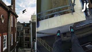 CRAZY GoPro Rooftop Parkour in Cambridge!